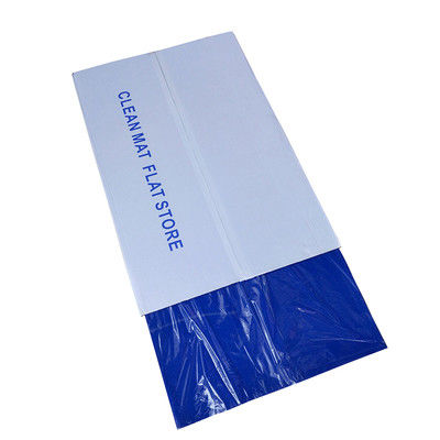 Customized Cleanroom Disposable Adhesive Laminated peel off transparent white blue sticky mat
