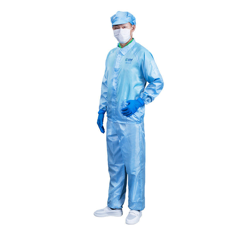 garments Washable ESD Cleanroom filament polyester thread Coverall Lint Free Clothes Clean Room Lab Coats