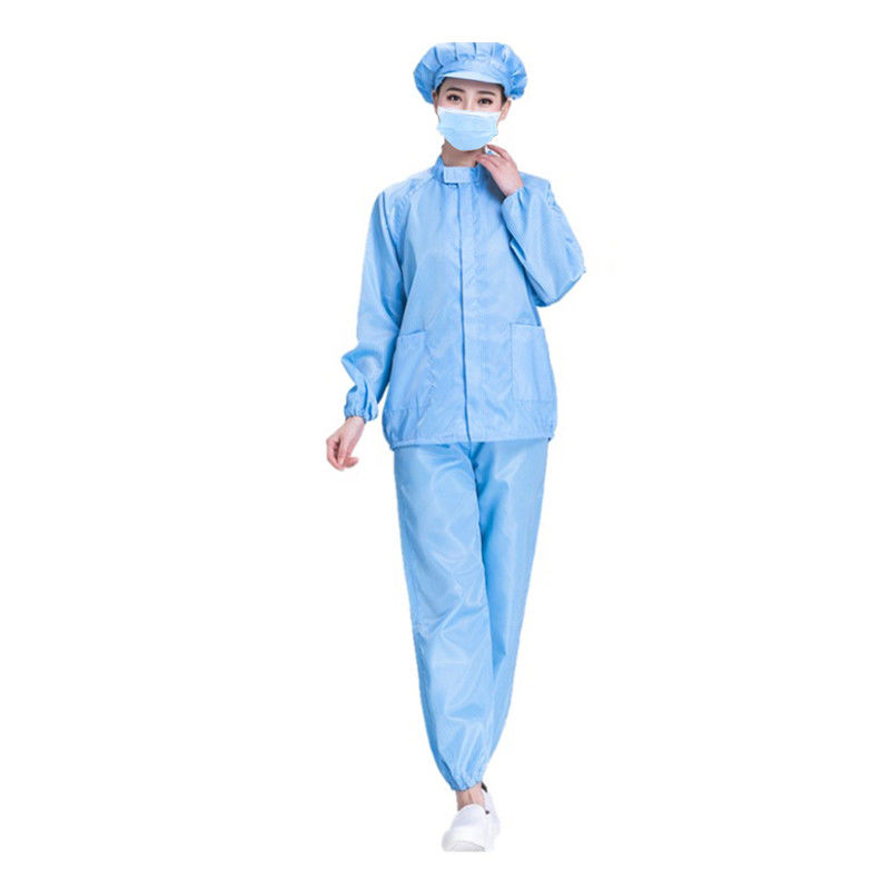 garments Washable ESD Cleanroom filament polyester thread Coverall Lint Free Clothes Clean Room Lab Coats