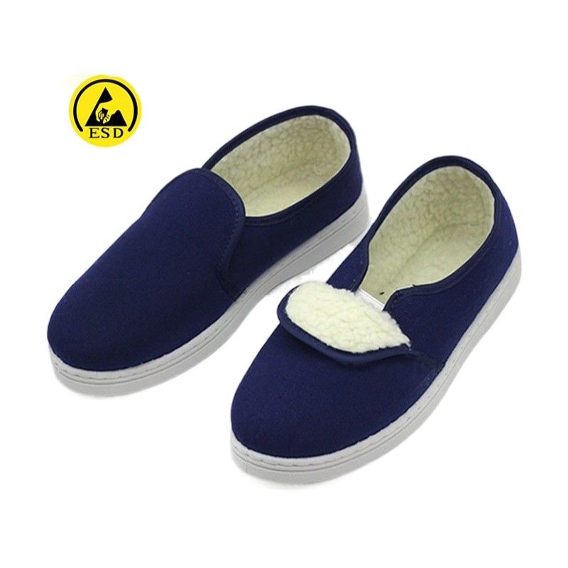 mens work shoes Wholesale Clodproof Cotton Warm Esd Canvas Safety Shoes esd footwear
