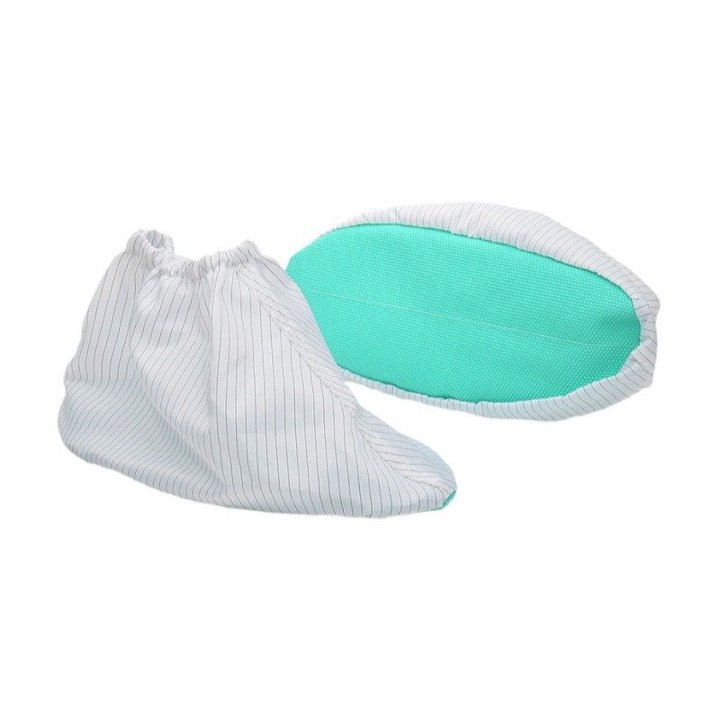 Functional Esd 100% Polyester With Conductive Fiber Anti Static Cleanroom Overshoes
