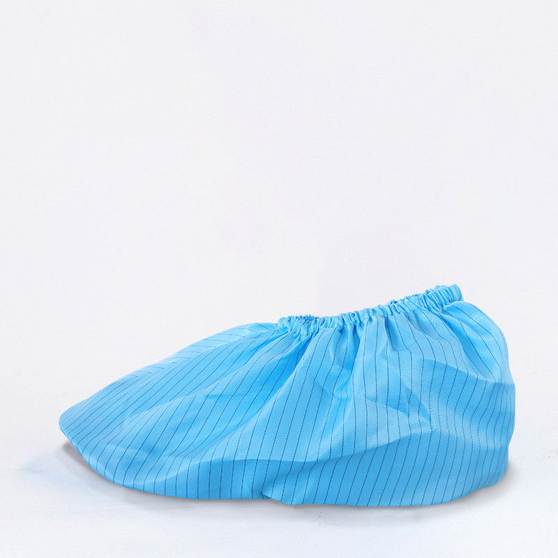 Functional Esd 100% Polyester With Conductive Fiber Anti Static Cleanroom Overshoes