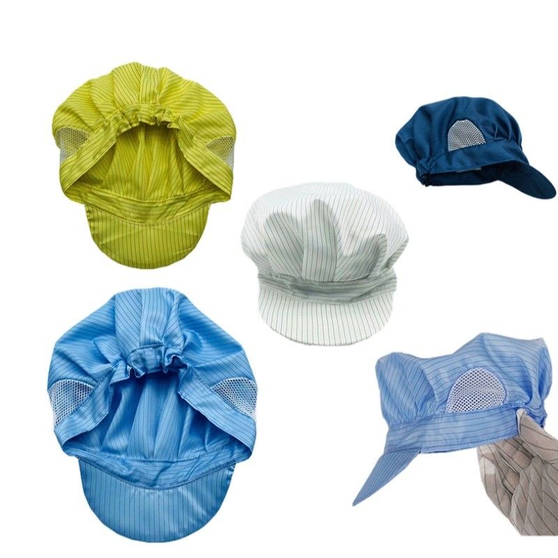 Cleanroom Cap Anti-static Hat Lint free ESD Work Cap Workshop esd Hat Clean Room Cap