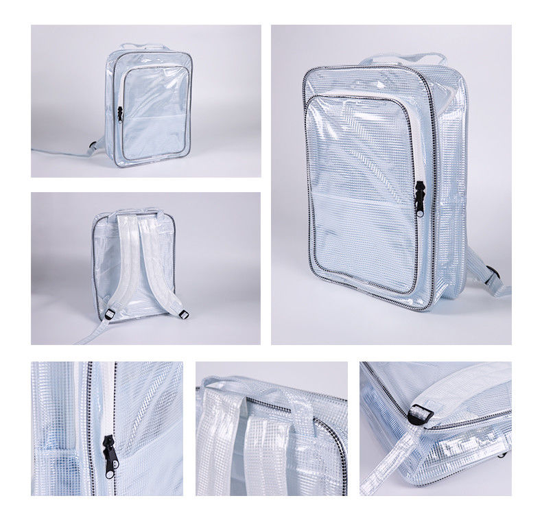 Muti Function Waterproof Anti-Static ESD Clear Grid Backpack For Clean Room