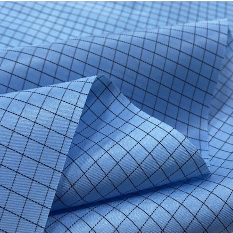 TC TC 65/35 Lightweight Drill Washable Antistatic Fabric For Cleanroom