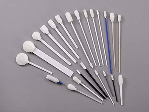 Big Round Circular Head Sponge Tip Cleanroom Foam Swabs 50pcs