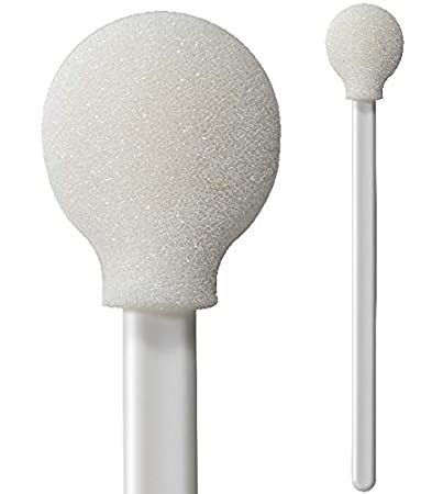Polypropylene Handles Round head Cleanroom Foam Swabs for Cleaning electronic PCB IC etc Foam Cleaning Swabs