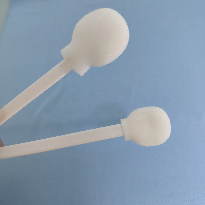 Polypropylene Handles Round head Cleanroom Foam Swabs for Cleaning electronic PCB IC etc Foam Cleaning Swabs