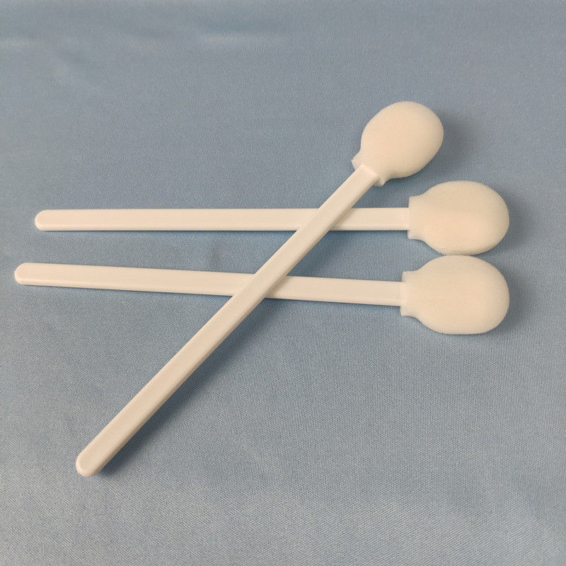 Polypropylene Handles Round head Cleanroom Foam Swabs for Cleaning electronic PCB IC etc Foam Cleaning Swabs