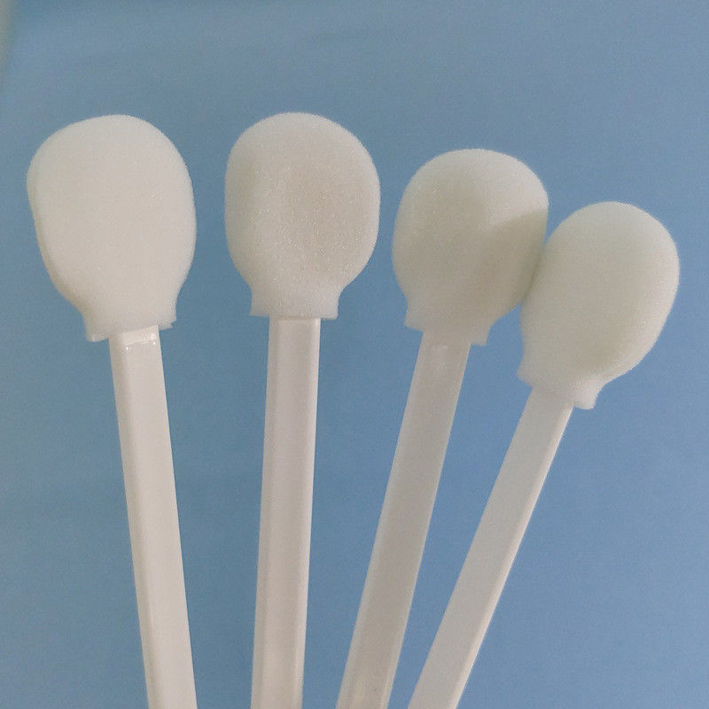 Polypropylene Handles Round head Cleanroom Foam Swabs for Cleaning electronic PCB IC etc Foam Cleaning Swabs