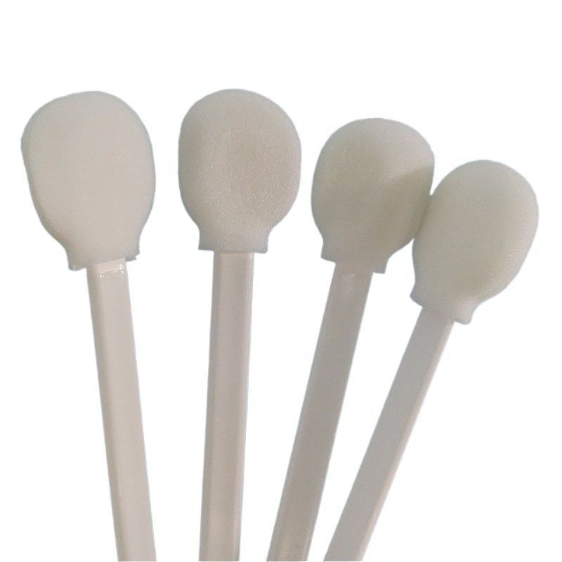 Industrial Foam Swabs Lint Free Large Circular Head Cleanroom Foam Swab With PP Plastic Handle