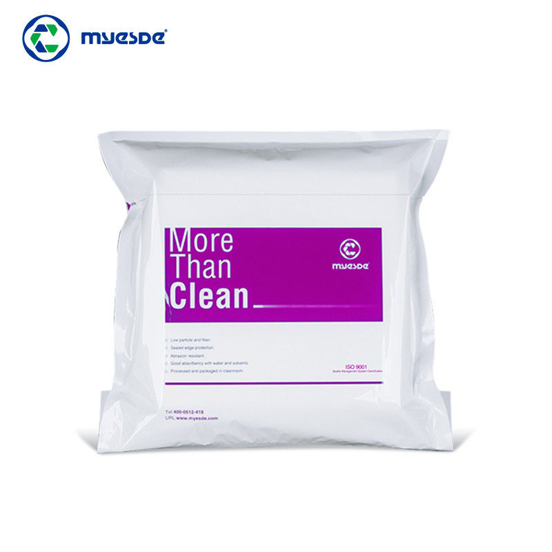 Low Particulate Sterile Cleanroom Polyester Wipes Non-Woven Dry Wipes
