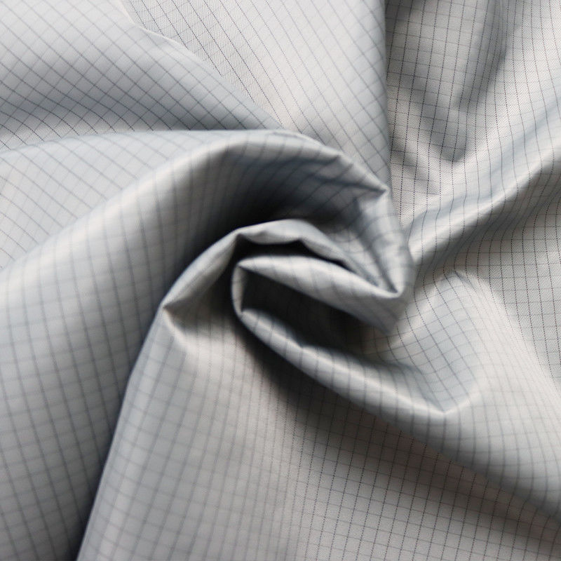 98% Polyester  2% Carbon Fiber 5mm Conductive Grid ESD Fabric