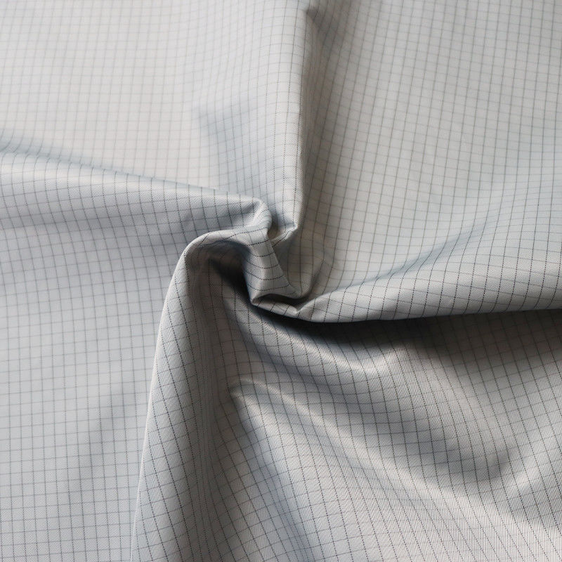 98% Polyester  2% Carbon Fiber 5mm Conductive Grid ESD Fabric