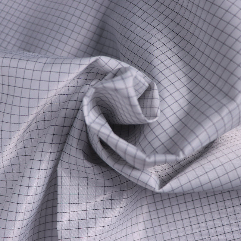 Washable Dust-proof Anti-static ESD Polyester Fabric with Black Carbon Fiber Conductive Yarn