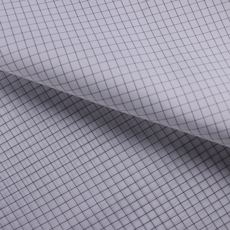 Washable Dust-proof Anti-static ESD Polyester Fabric with Black Carbon Fiber Conductive Yarn