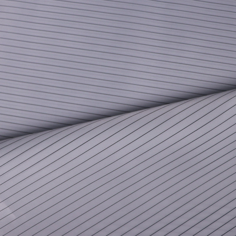 Washable Dust-proof Anti-static ESD Polyester Fabric With 2.5mm Stripe Conductive Wire