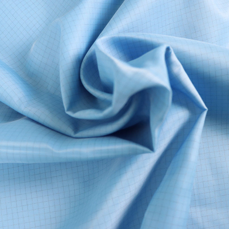 98% Polyester 2% Conductive Filament Electrostatic Discharge Fabric With 2.5mm Strip