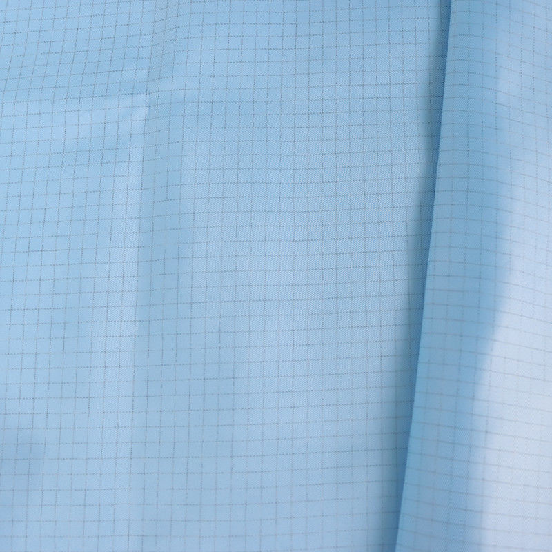 98% Polyester 2% Conductive Filament Electrostatic Discharge Fabric With 2.5mm Strip