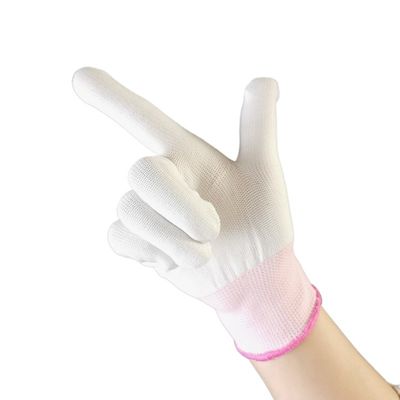 Knitted Guantes Seguridad Antistatic ESD Clean Room Gloves Carbon Fiber Polyester For Cleaning
